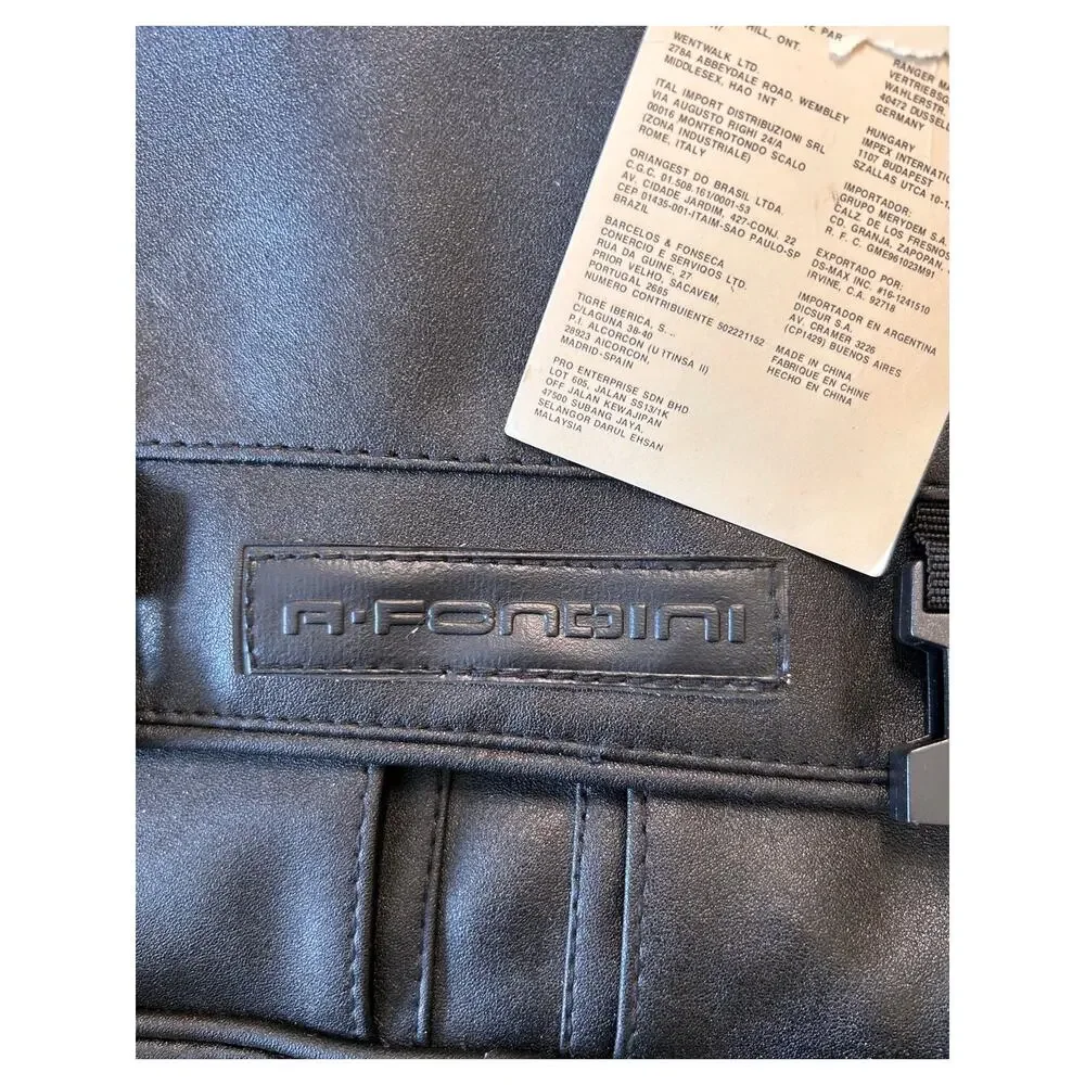 Vintage‎ A Fondini Double Buckle Briefcase Unused Tag On